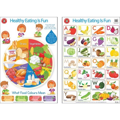 Learning Can Be Fun Healthy Eating Is Fun Poster