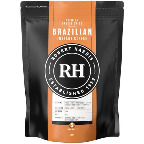 Robert Harris Brazilian Roast Freeze Dried Instant Coffee 400g