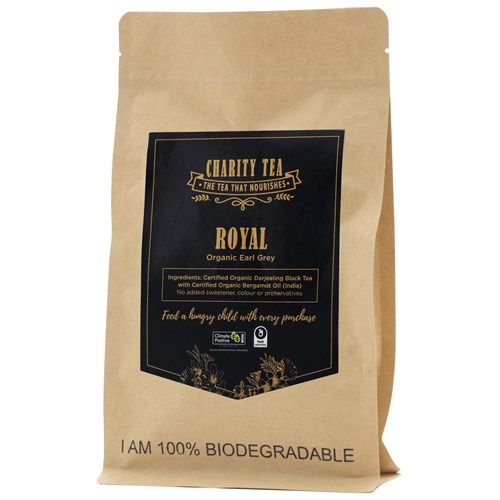 Charity Tea Royal Earl Grey Organic Tea Bags, Pack of 25