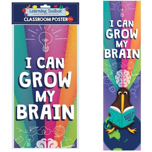 Learning Toolbox Poster Grow My Brain 215x840mm