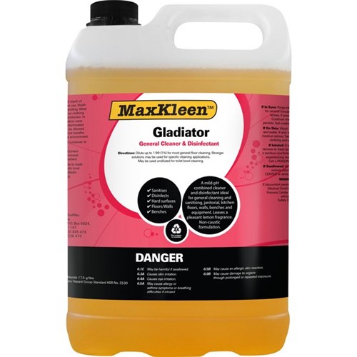 MaxKleen Gladiator Disinfectant Cleaner 5L