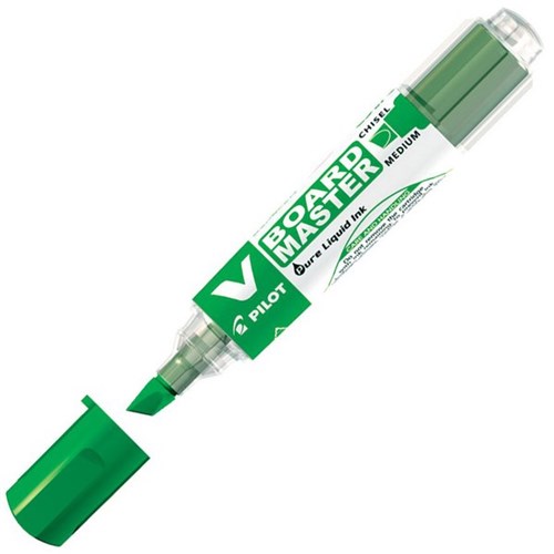 Pilot V Board Master Green Refillable Whiteboard Marker Chisel Tip