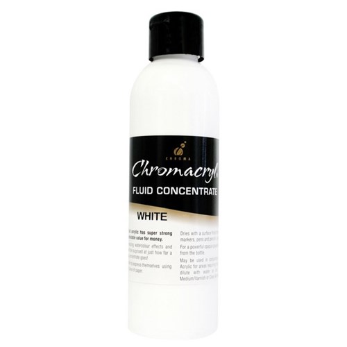 Chromacryl Liquid Acrylic Paint 250ml White