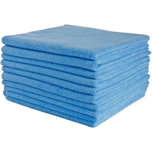 Filta Microfibre Cloth 400 x 400mm Blue, Pack of 10