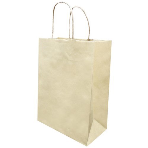 Paper Bag Carrier Handle Small 205x110x275mm Brown