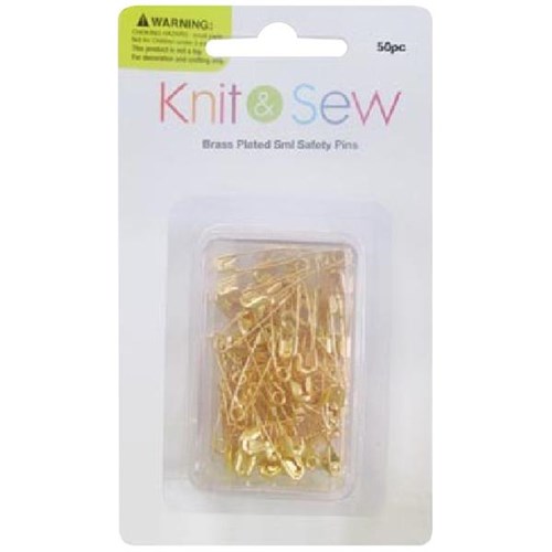 Knit & Sew Safety Pins 22mm, Pack of 50