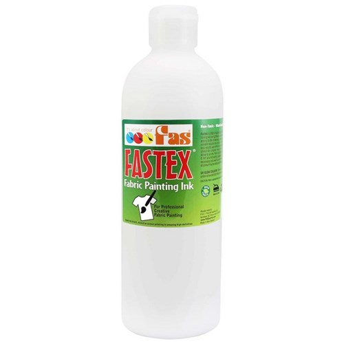 Fastex Fabric Painting Textile Ink White 500ml