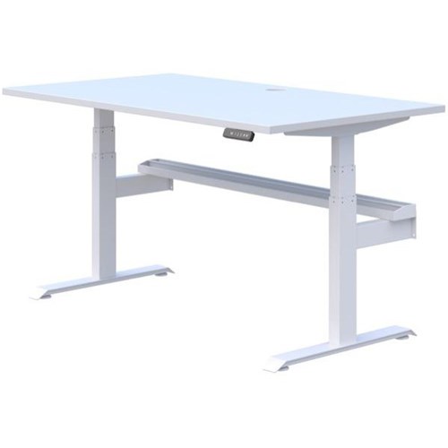 Summit II Plus Electric Single Height Adjustable Desk 1800mm Snowdrift/White
