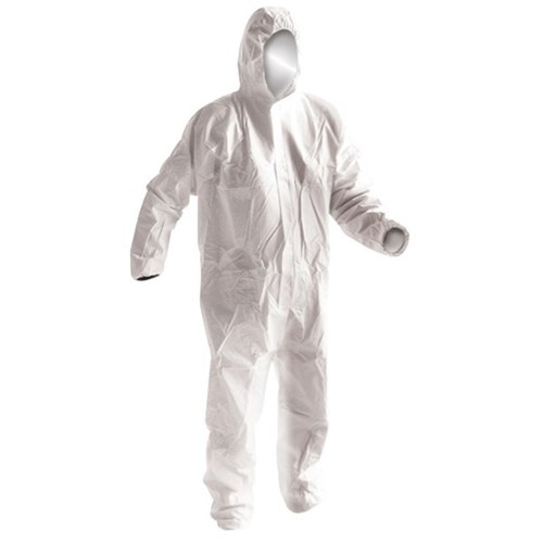 Armour Disposable Coveralls Type 5 & 6 Protection 60gsm 2XL White