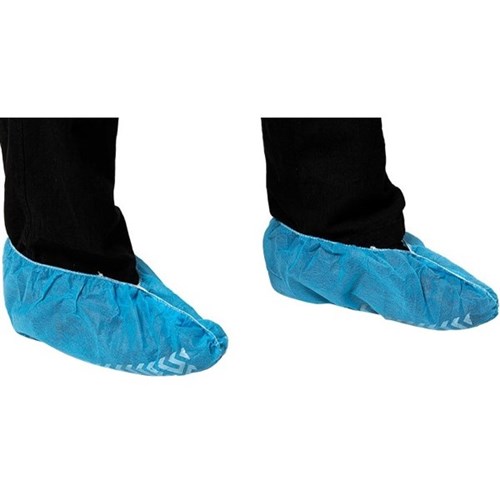 Fine Touch Anti Skid Polypropylene Overshoes Large Blue, Carton of 500