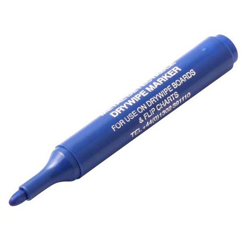 Metal Detectable Blue Permanent Markers, Pack of 10