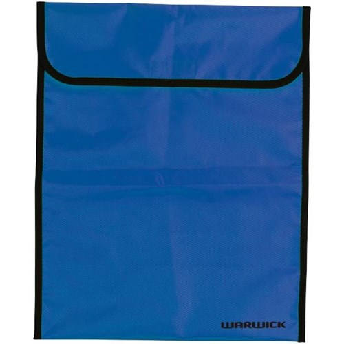 Warwick Homework Bag Hook & Loop Fastener 450x360mm Blue