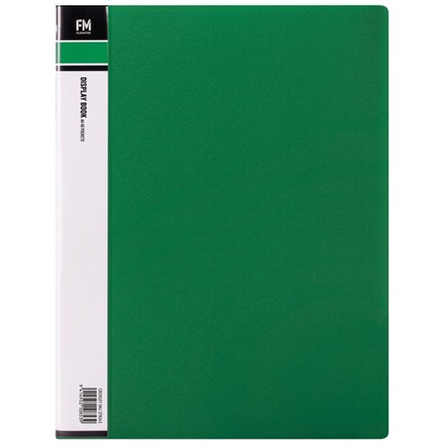 FM A4 Display Book 40 Pocket Green