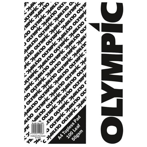 Olympic A4 Topless Pad 50gsm 100 Leaves