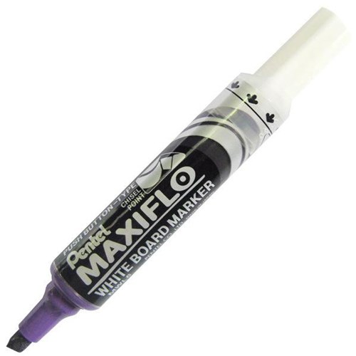 Pentel Maxiflo Violet Whiteboard Marker Chisel Tip