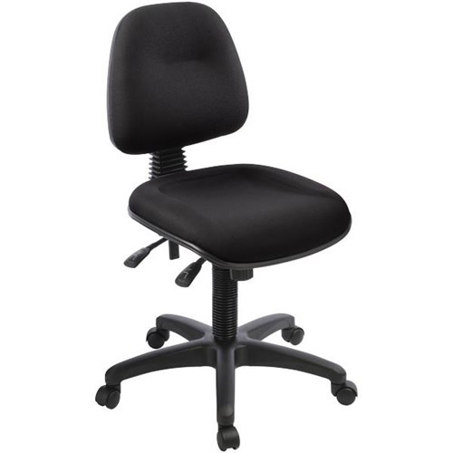Graphic Chair Mid Back 3 Levers Charade Fabric/Black