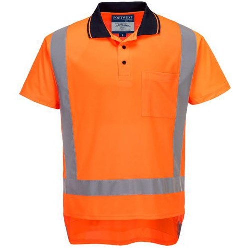 Portwest Hi Vis TTMC-W Day Night Polo Shirt Orange
