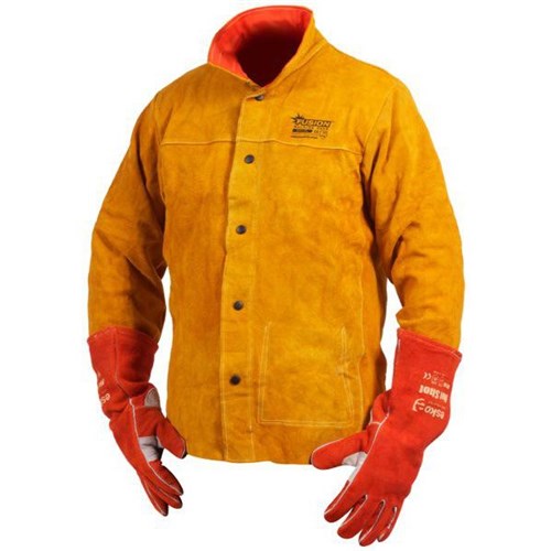Fusion EFJ Leather Welder Jacket Yellow