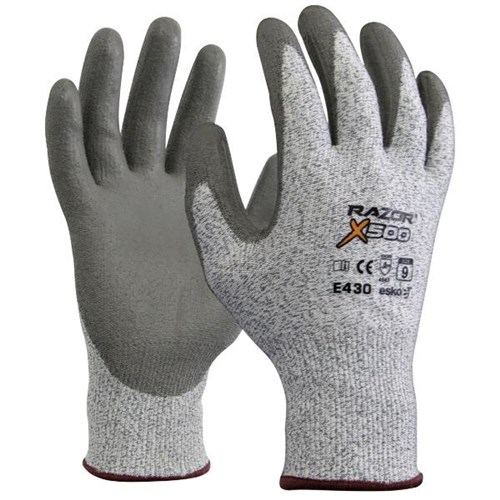 Esko Razor X500 PU Gloves Cut 5, Pack of 12 Pairs
