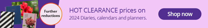 Further reductions on 2024 Diaries, Calendars and Planners