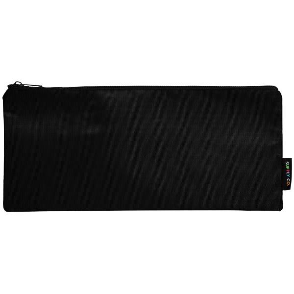 Supply Co. Pencil Case Long Flat Black 340x150mm OfficeMax NZ