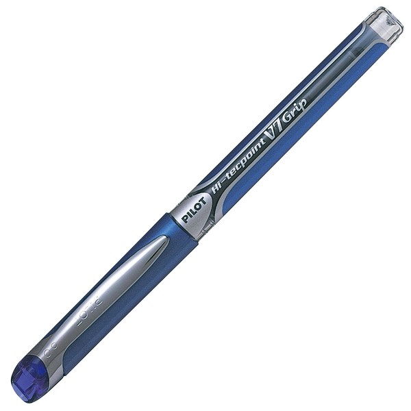 Pilot V7 Hi Tech Grip Blue Rollerball Pen Fine Tip OfficeMax NZ