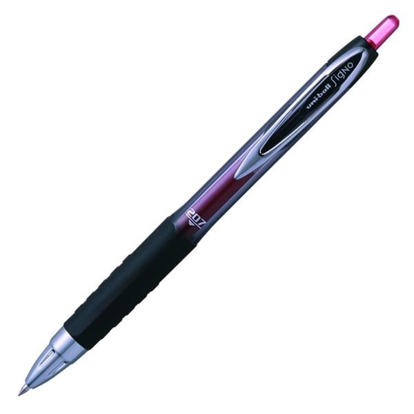 Uniball Signo 207 Red Retractable Rollerball Gel Pen Fine Tip