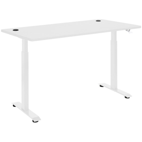 Amplify Pneumatic Height Adjustable Desk 1500mm White White