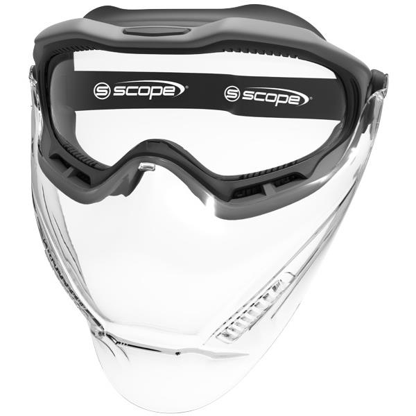 Scope Spartan Safety Goggle With Face Shield Visor Clear OfficeMax NZ