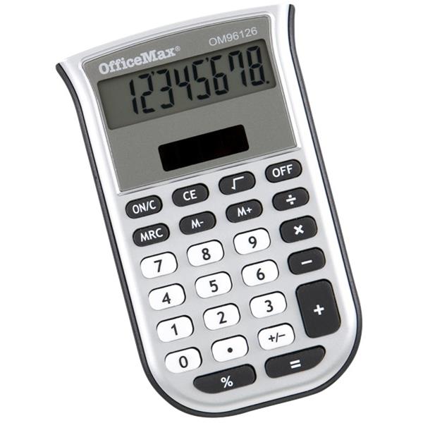 OfficeMax OM96126 Handheld Calculator 8 Digit Dual Power OfficeMax NZ