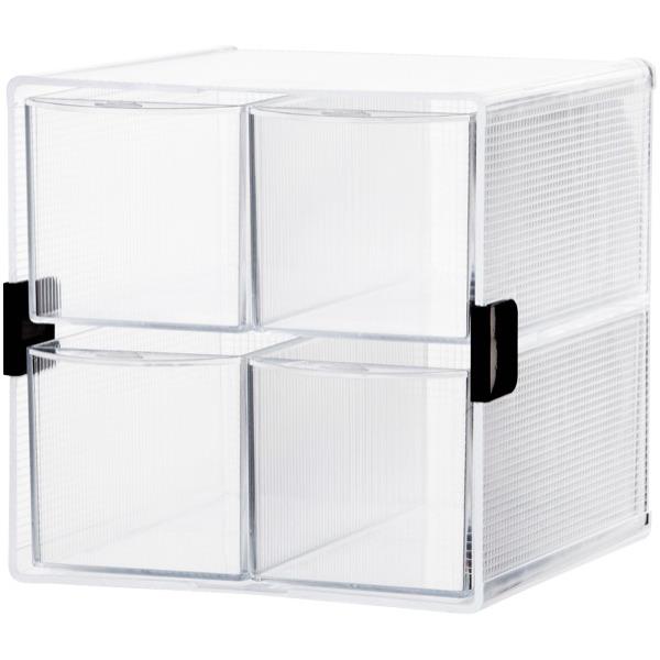 Esselte Modular Desk Organiser Cube, 4 Drawer, 152x152mm OfficeMax NZ