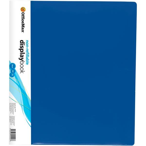 OfficeMax A4 Display Book 20 Pocket Blue OfficeMax NZ