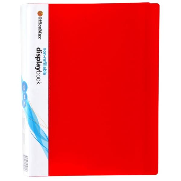 OfficeMax A4 Display Book 40 Pocket Red OfficeMax NZ