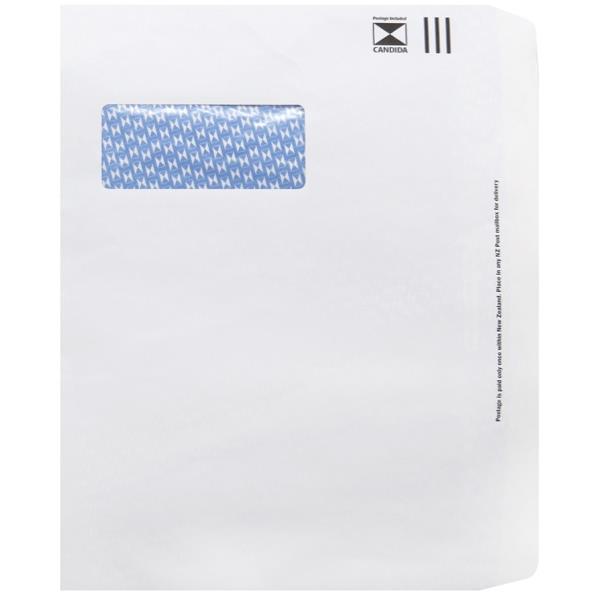 Croxley C4 Postage Paid Window Envelopes Seal Easi White 133709, Box of