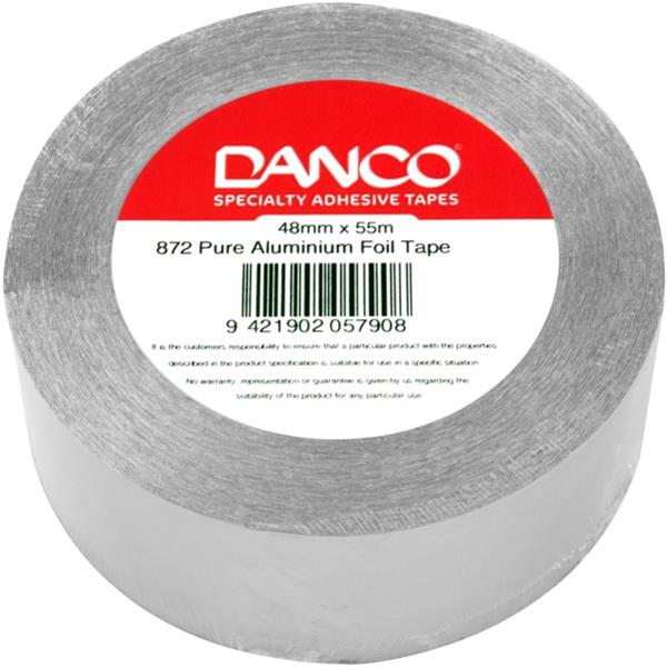 Danco Aluminium Foil Tape 48mm x 55m, Carton of 20 OfficeMax NZ