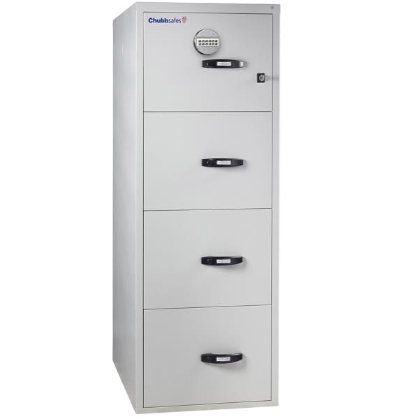 Chubbsafes Fire File 31 Safe Cabinet 4 Drawer 1510mm Officemax Nz