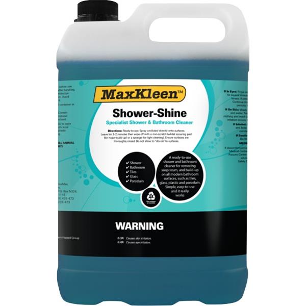 MaxKleen ShowerShine Bathroom Cleaner 5 Litre OfficeMax NZ