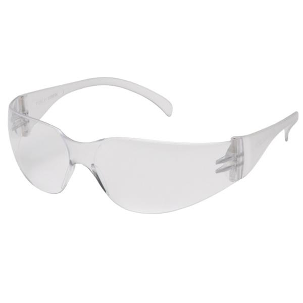 Clear Galeton 11036 Rail Anti-Scratch Anti-Fog Wrap-Around Lens Safety Glasses