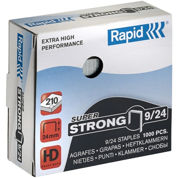 Rapid Staples, 9/24, 24mm, Bx 1000 OfficeMax NZ