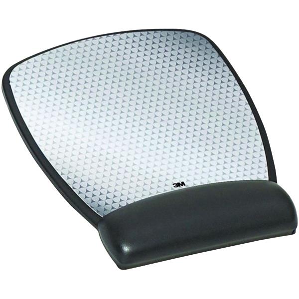 3M™ Precise Surface Mouse Pad with Gel Wrist Rest Black Leatherette MW309LE OfficeMax NZ