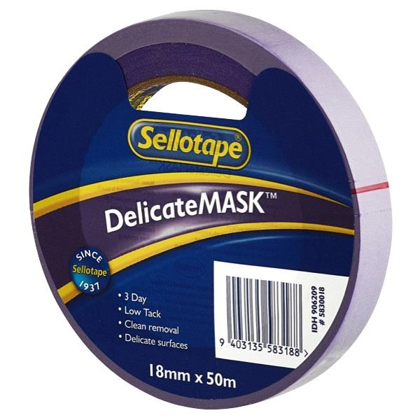 Sellotape 5830 DelicateMask Masking Tape 18mm x 50m OfficeMax NZ