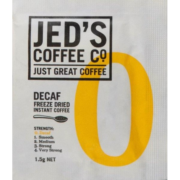Jeds Instant Decaf Coffee Sachets 1.5g, Box of 500 OfficeMax NZ