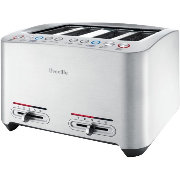 Breville Cafeteria Toaster 4 Slice Brushed Stainless Steel OfficeMax NZ