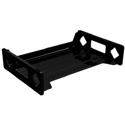 Deflecto Stackable Letter Tray Black