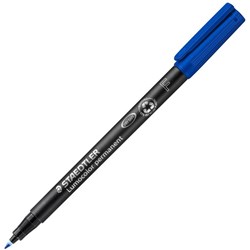 Staedtler Lumocolor 318 Blue Permanent Pen Fine Tip