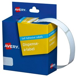 Avery Rectangular Dispenser Labels DMR1349W 49x13mm White, Box of 550