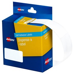 Avery Rectangular Dispenser Labels DMR1936W 36x19mm White, Box of 450