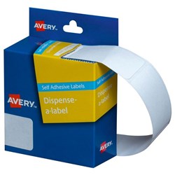 Avery Rectangular Dispenser Labels DMR2449W 49x24mm White, Box of 325