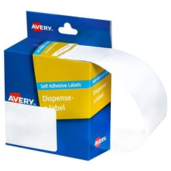 Avery Rectangular Dispenser Labels DMR8943W 89x43mm White, Box of 100