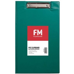 FM PVC Clipboard Folder Foolscap Green